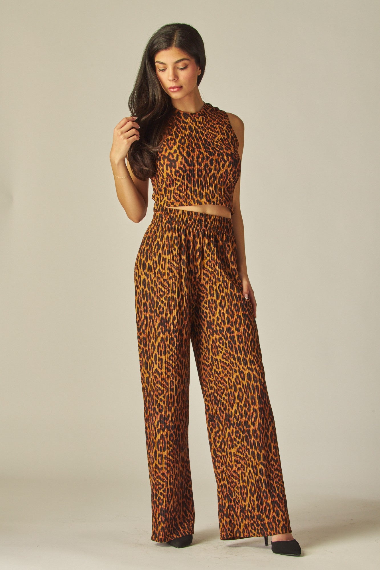 Cheetah Loungewear Top