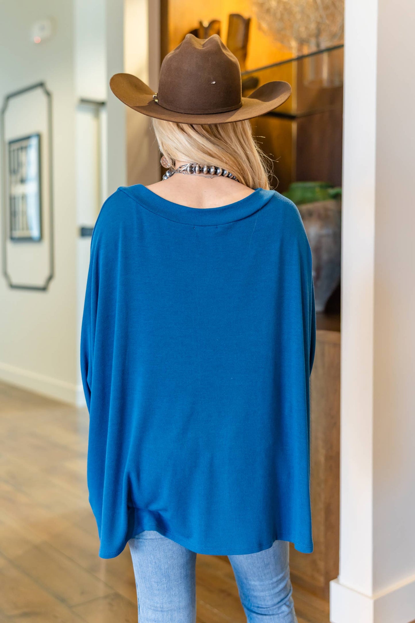 Marigold Relaxed Dolman Sleeve Hacci Top
