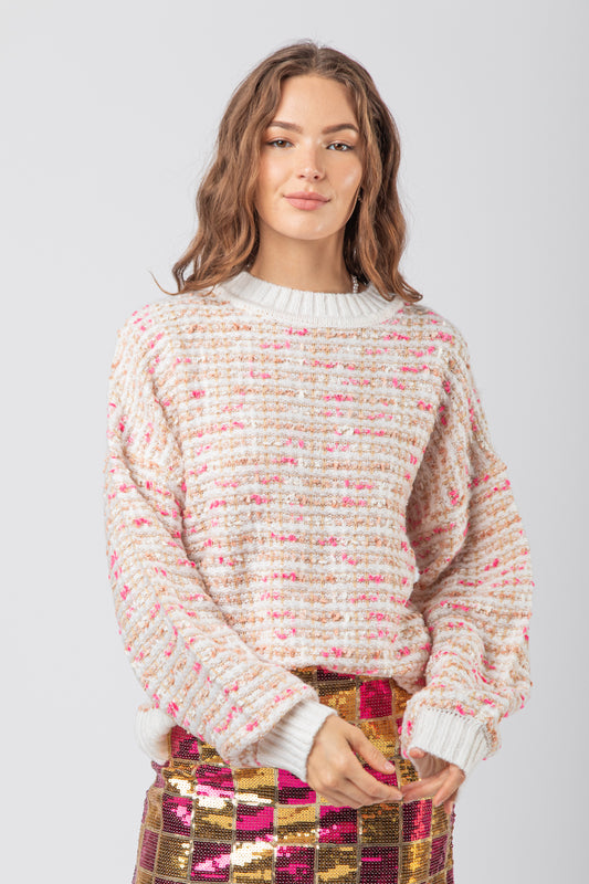 Tweed Knit Sweater