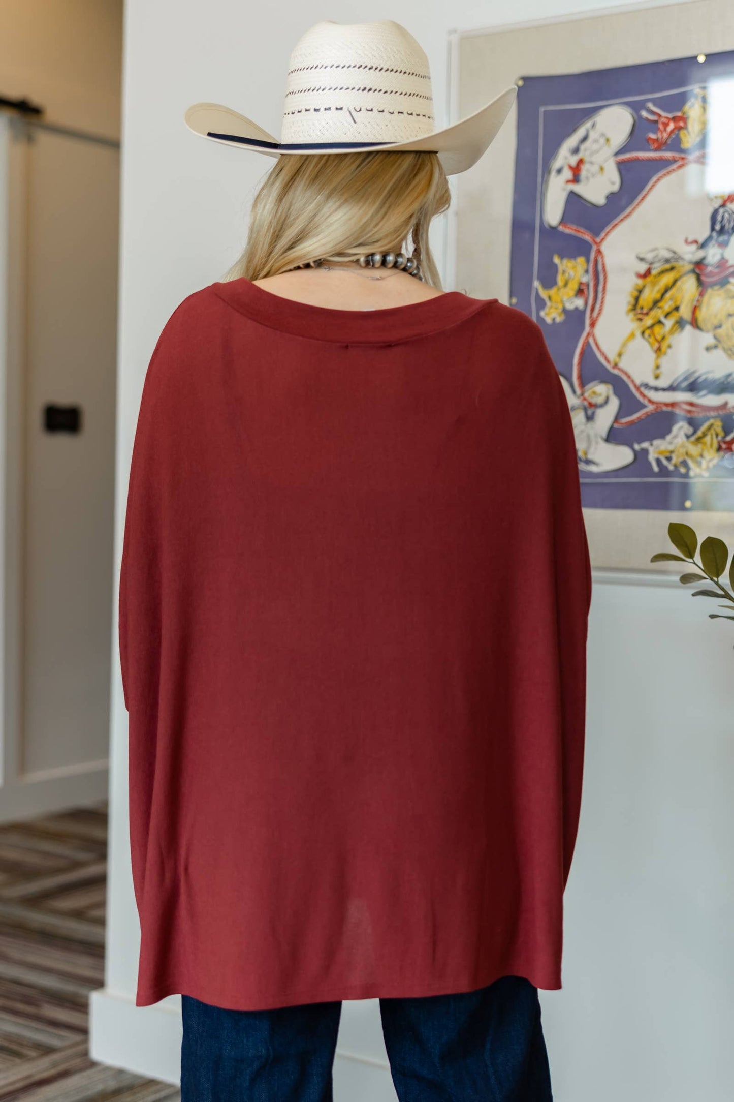 Marigold Relaxed Dolman Sleeve Hacci Top
