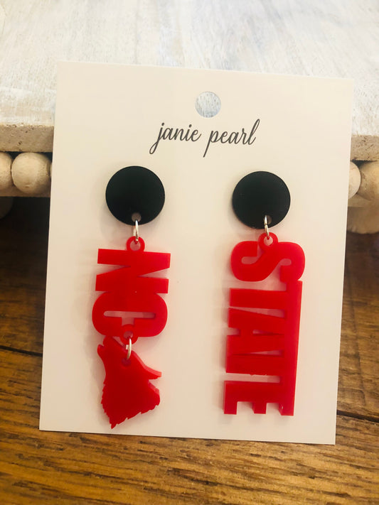 NC State Wolfpack Earrings