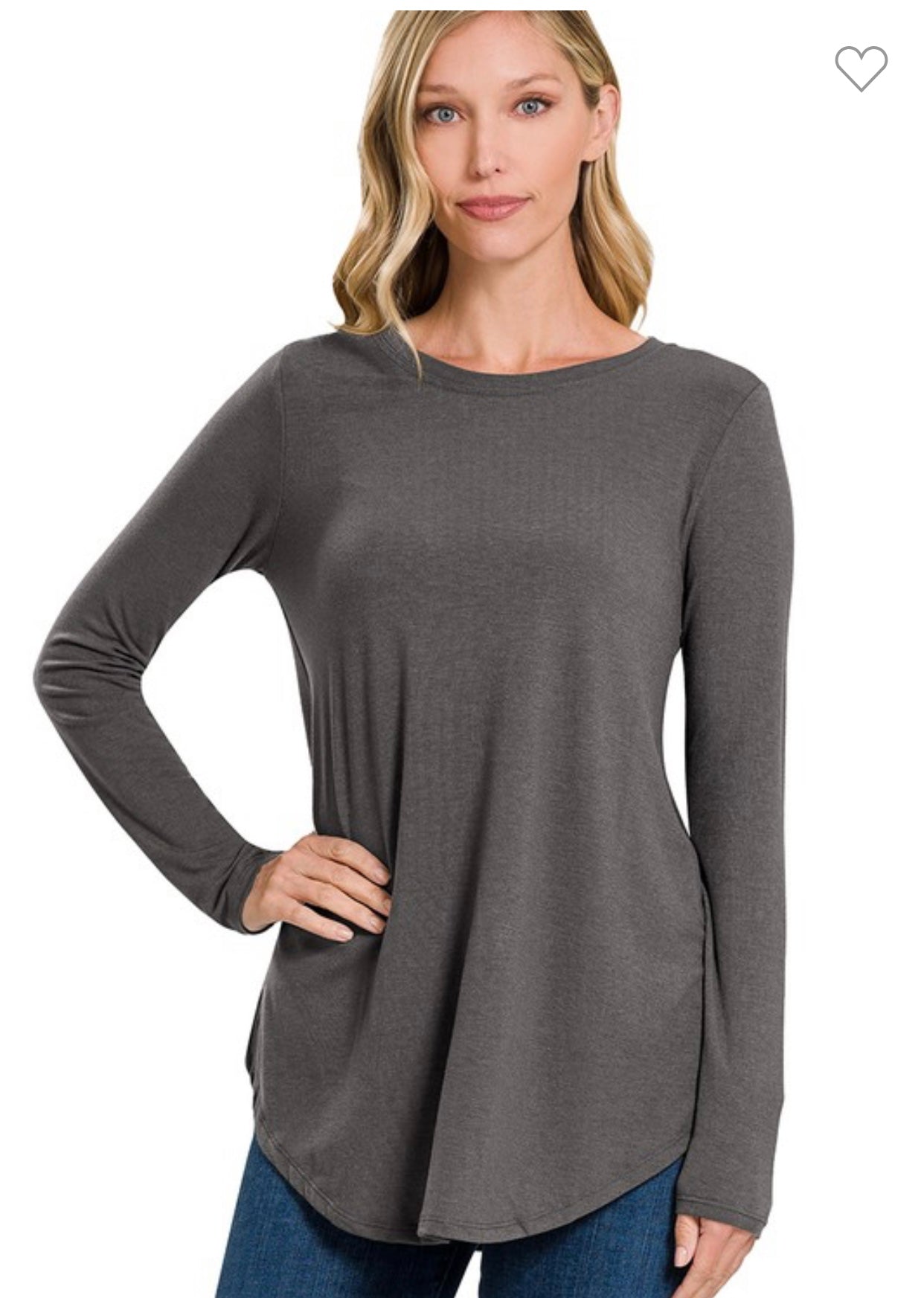 Gray top--so soft!